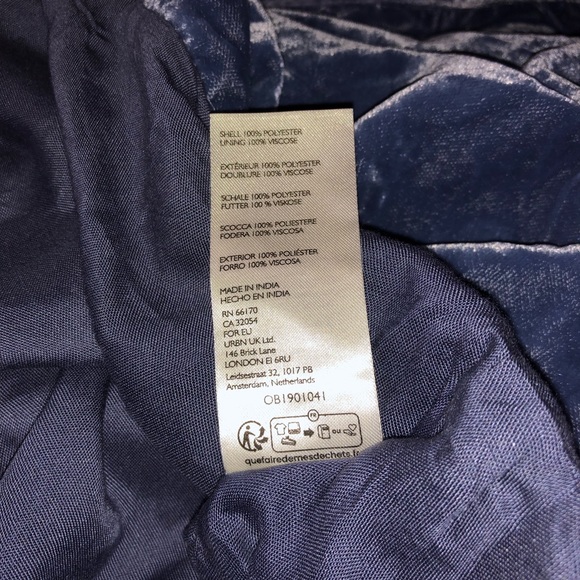 NWOT Cloud 9 velvet top by We The Free from Free People in size Large - Picture 5 of 7